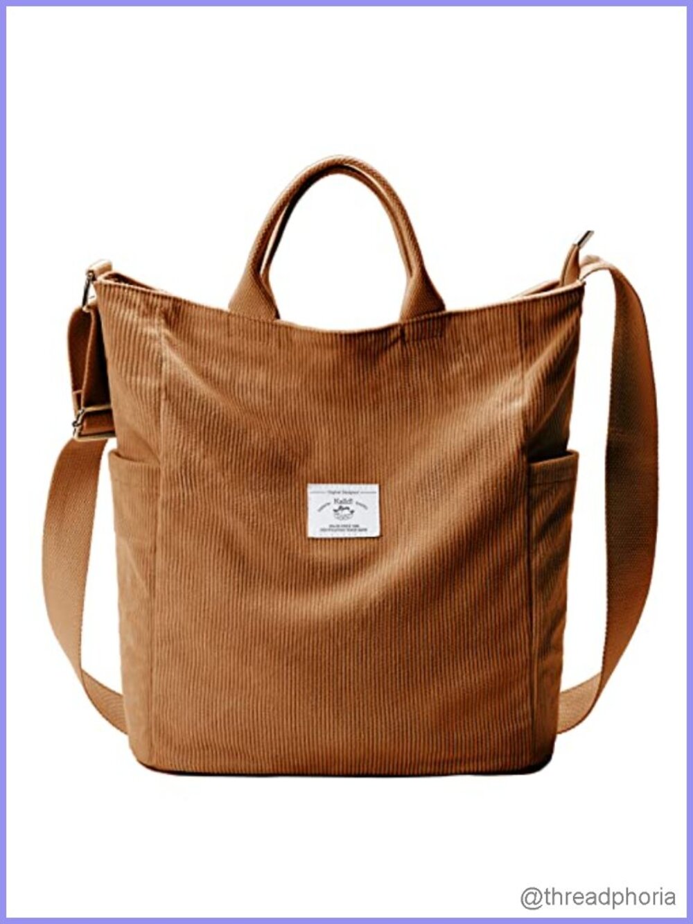 Corduroy Tote Bag Large Hobo Crossbody Slouchy Shoulder Bag